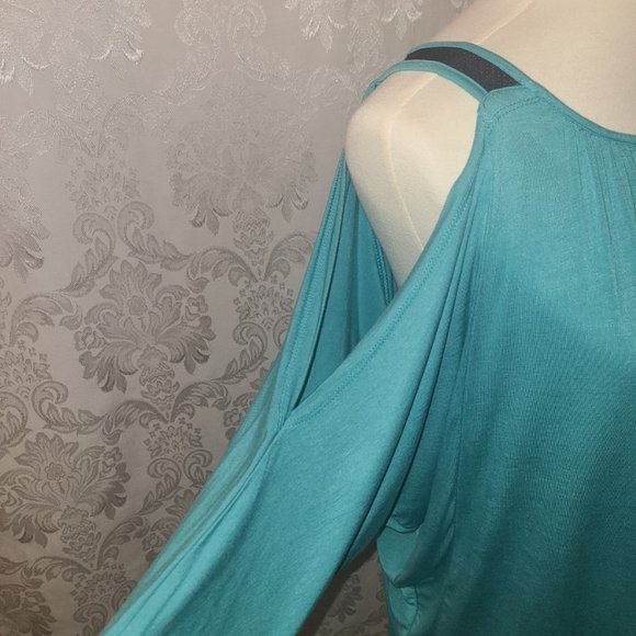 Ruby Ribbon Aqua Trapeze Tunic #1495 - Picture 7 of 13